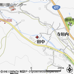 兵庫県川西市黒川田中223周辺の地図