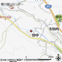 兵庫県川西市黒川田中222周辺の地図