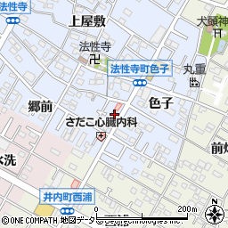 愛知県岡崎市法性寺町郷前1周辺の地図