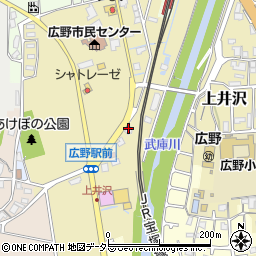兵庫県三田市上井沢143周辺の地図