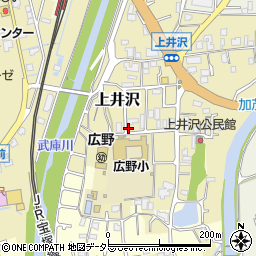 兵庫県三田市上井沢643周辺の地図