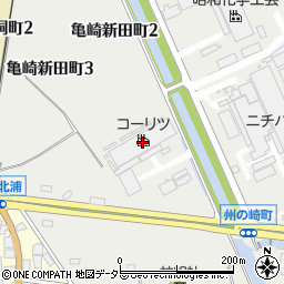 株式会社コーリツ　半田亀崎工場周辺の地図
