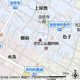 愛知県岡崎市法性寺町郷前5周辺の地図
