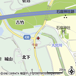 愛知県新城市牛倉宮川周辺の地図