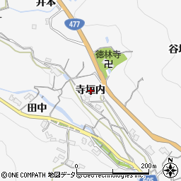 兵庫県川西市黒川寺垣内周辺の地図