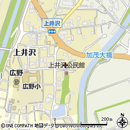 兵庫県三田市上井沢219周辺の地図