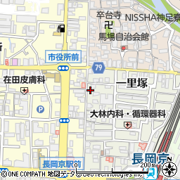 日本基督教団長岡京教会周辺の地図