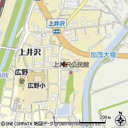 兵庫県三田市上井沢217周辺の地図