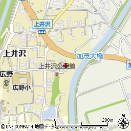 兵庫県三田市上井沢220周辺の地図