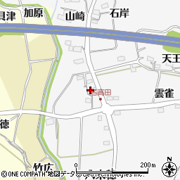 愛知県新城市須長辻脇周辺の地図