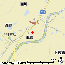 兵庫県宝塚市下佐曽利山城13周辺の地図
