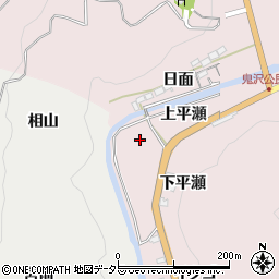 愛知県岡崎市夏山町平瀬周辺の地図