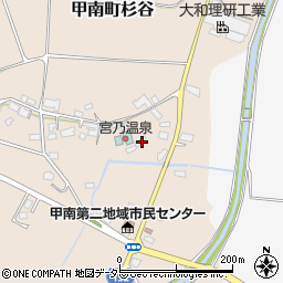 滋賀県甲賀市甲南町杉谷364-2周辺の地図