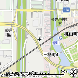 京都府京都市伏見区横大路下三栖東ノ口周辺の地図