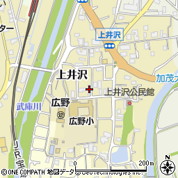 兵庫県三田市上井沢641周辺の地図