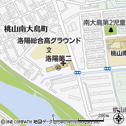 京都府京都市伏見区桃山南大島町周辺の地図