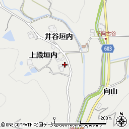 兵庫県川辺郡猪名川町下阿古谷岡垣内周辺の地図