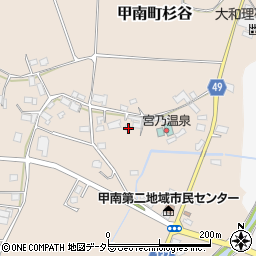 滋賀県甲賀市甲南町杉谷827周辺の地図