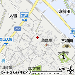 愛知県常滑市金山石田周辺の地図