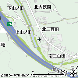 愛知県岡崎市保母町北二百田39周辺の地図