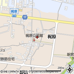 兵庫県加東市梶原204周辺の地図