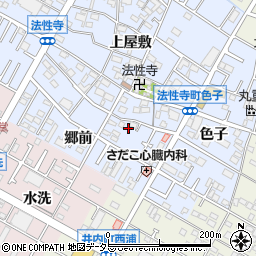 愛知県岡崎市法性寺町郷前7周辺の地図