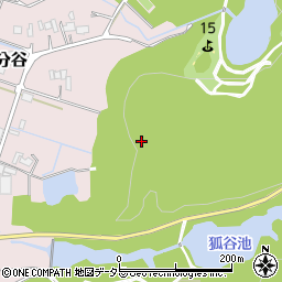 兵庫県加東市少分谷周辺の地図