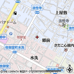 愛知県岡崎市法性寺町郷前47周辺の地図