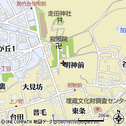 京都府長岡京市奥海印寺明神前22周辺の地図