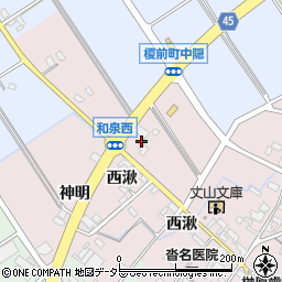 愛知県安城市和泉町長筬13周辺の地図