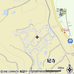 兵庫県三田市尼寺381周辺の地図