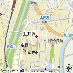 兵庫県三田市上井沢640周辺の地図