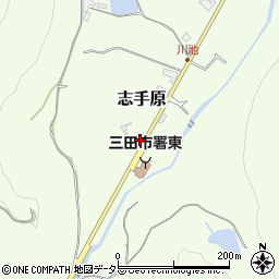 兵庫県三田市志手原218周辺の地図