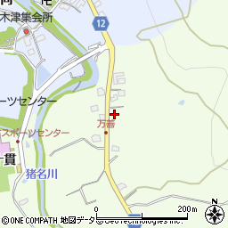 兵庫県川辺郡猪名川町万善対津周辺の地図