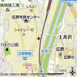 兵庫県三田市上井沢63周辺の地図