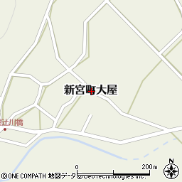兵庫県たつの市新宮町大屋周辺の地図