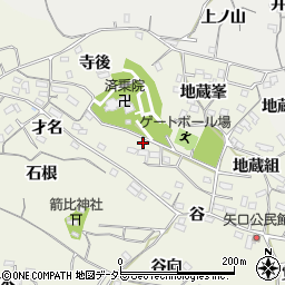 愛知県知多郡阿久比町矢高仲組周辺の地図