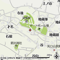 愛知県阿久比町（知多郡）矢高（仲組）周辺の地図