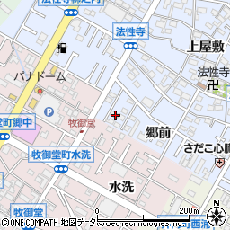 愛知県岡崎市法性寺町郷前35周辺の地図