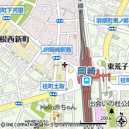 や台ずし 岡崎駅西口町周辺の地図