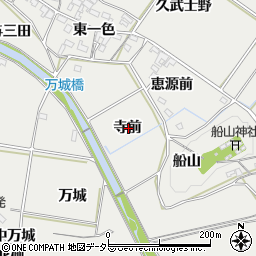 愛知県岡崎市岡町寺前周辺の地図