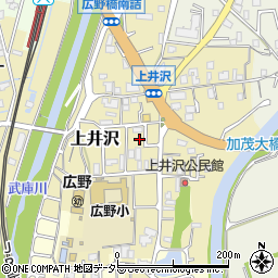 兵庫県三田市上井沢619周辺の地図