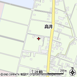 愛知県安城市石井町高井172周辺の地図