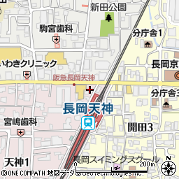 長岡京市観光協会周辺の地図