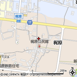 兵庫県加東市梶原228周辺の地図