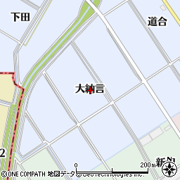 愛知県安城市榎前町大納言周辺の地図