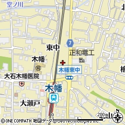 京都府宇治市木幡東中54周辺の地図