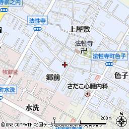 愛知県岡崎市法性寺町郷前13周辺の地図