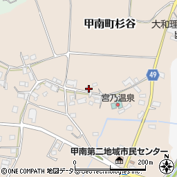 滋賀県甲賀市甲南町杉谷824周辺の地図