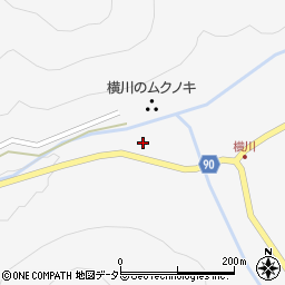 横川のムクノキ周辺の地図